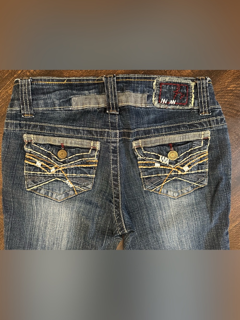 Hydraulic Straight Jeans Womens 3/4 Jeggings Medium Wash - Broken Zipper